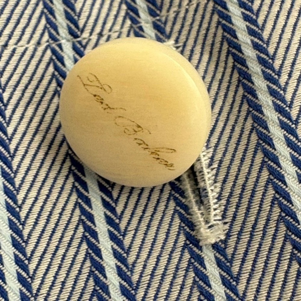 Ted Baker Archive Dress Shirt Men 16 Blue Stripe French Cuff Excellent Condition - Picture 12 of 16